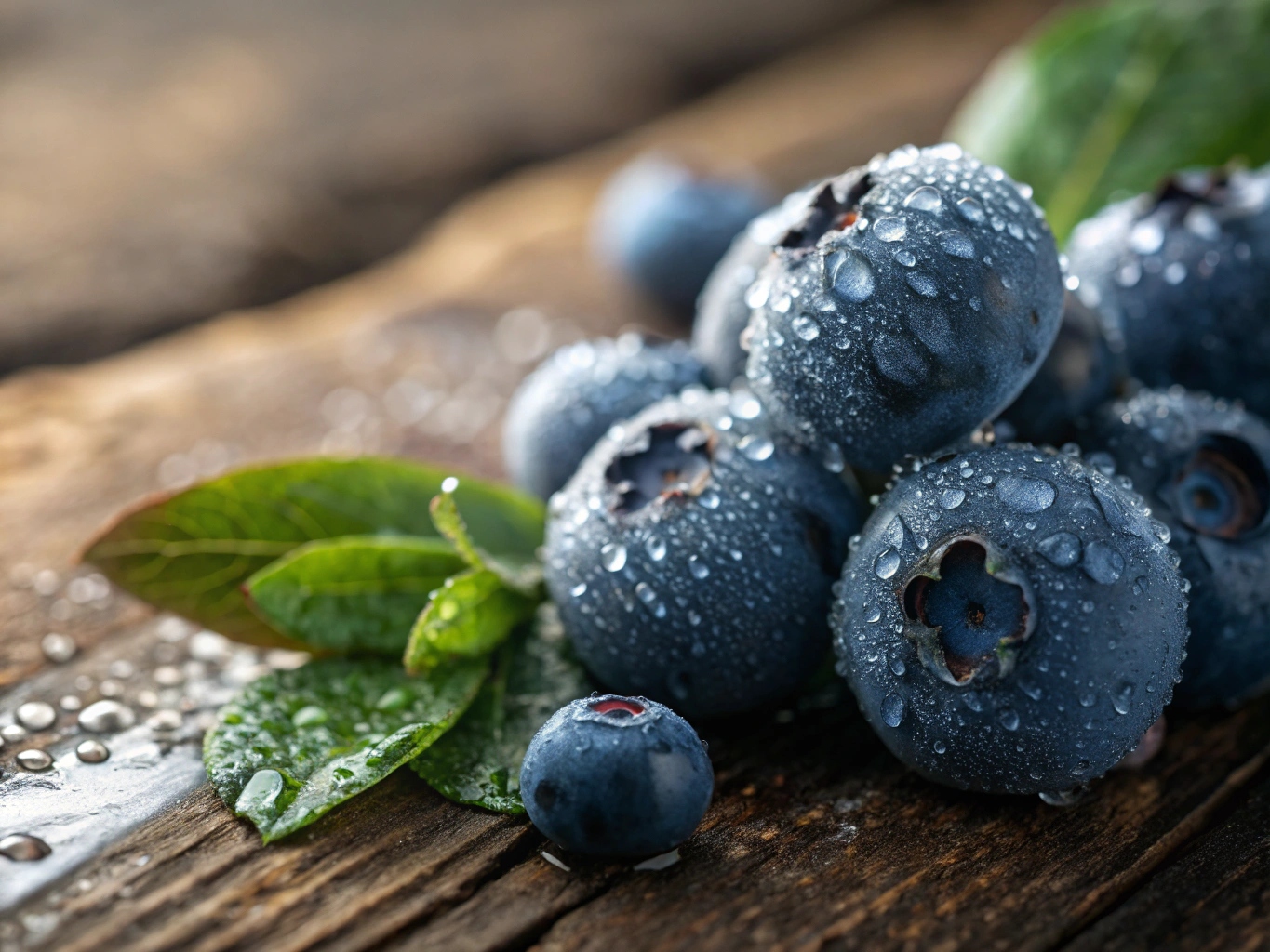 Färska blåbär rika på antioxidanter