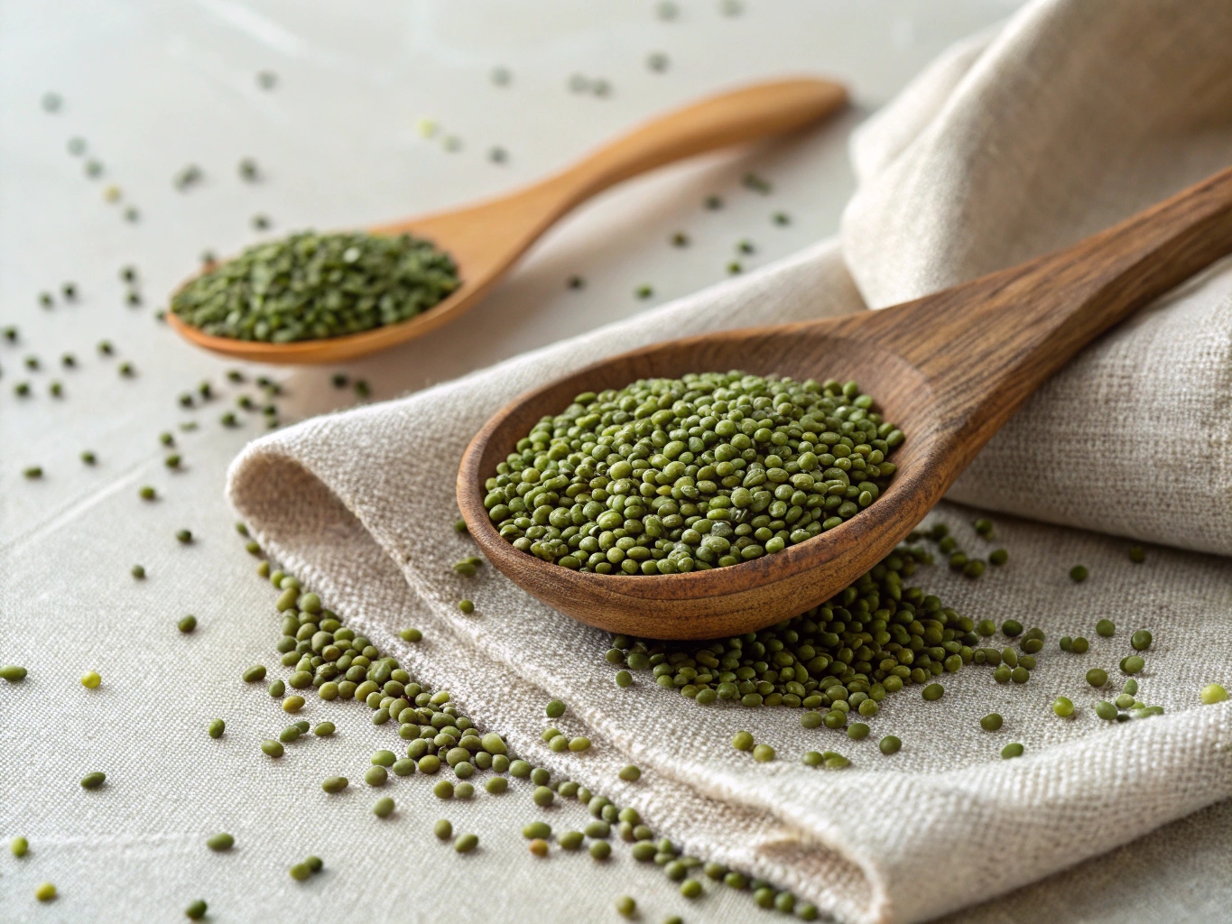 Gröna chiafröer fulla av omega-3
