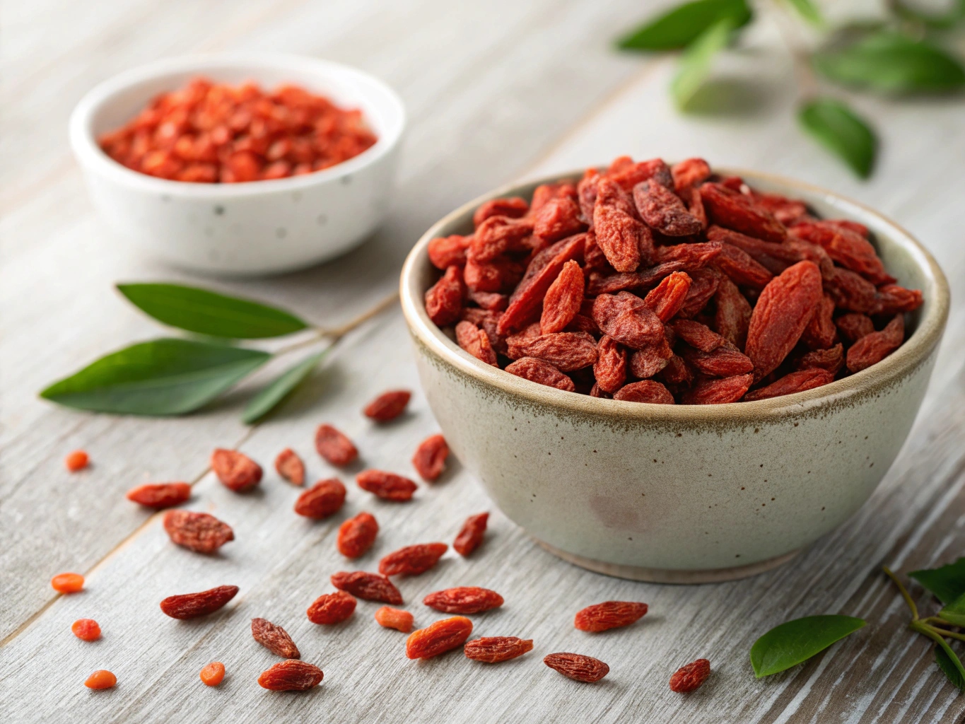 Röda gojiberry med högt C-vitamininnehåll
